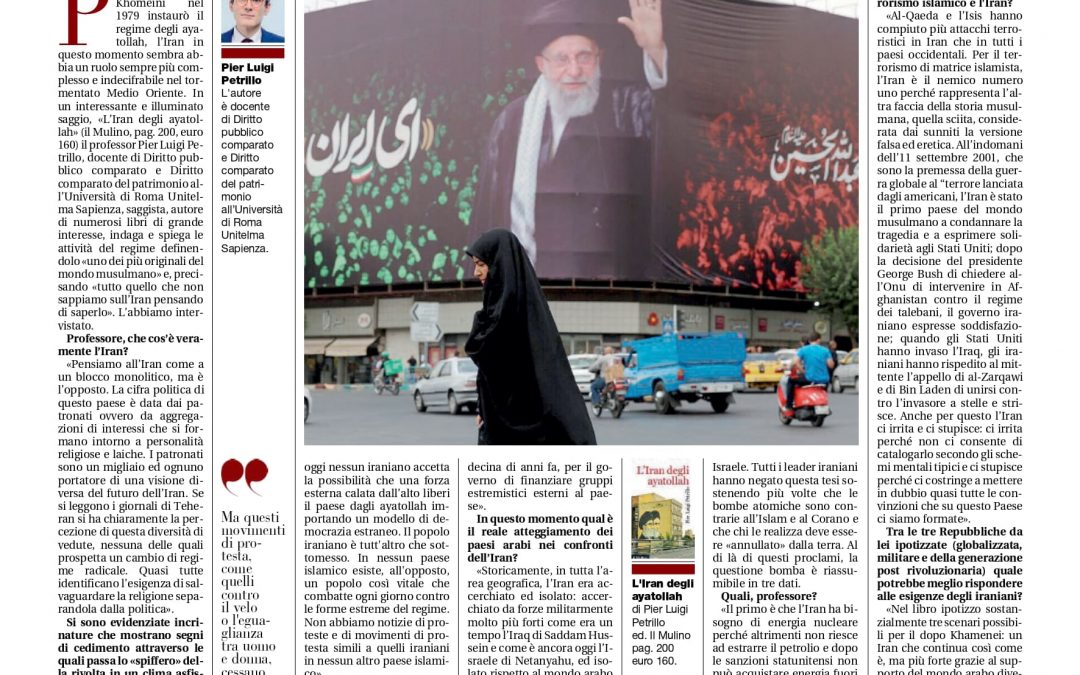 «L’Iran degli ayatollah» Saggio sulla complessa realtà del paese islamico