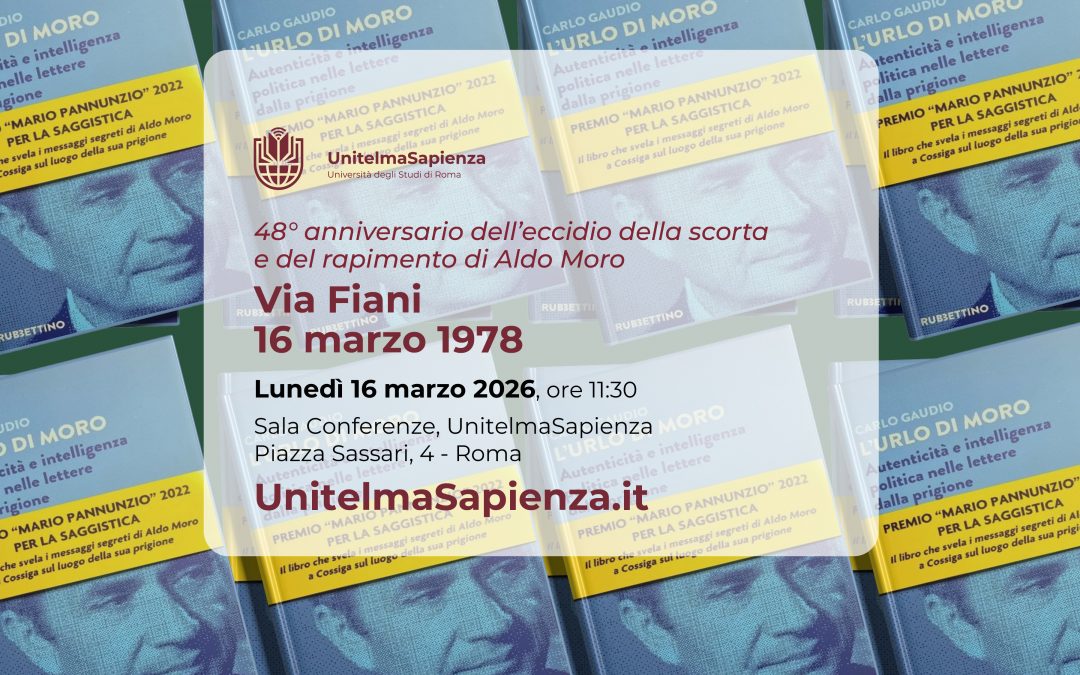 Presentazione del volume “L’urlo di Moro” di Carlo Gaudio