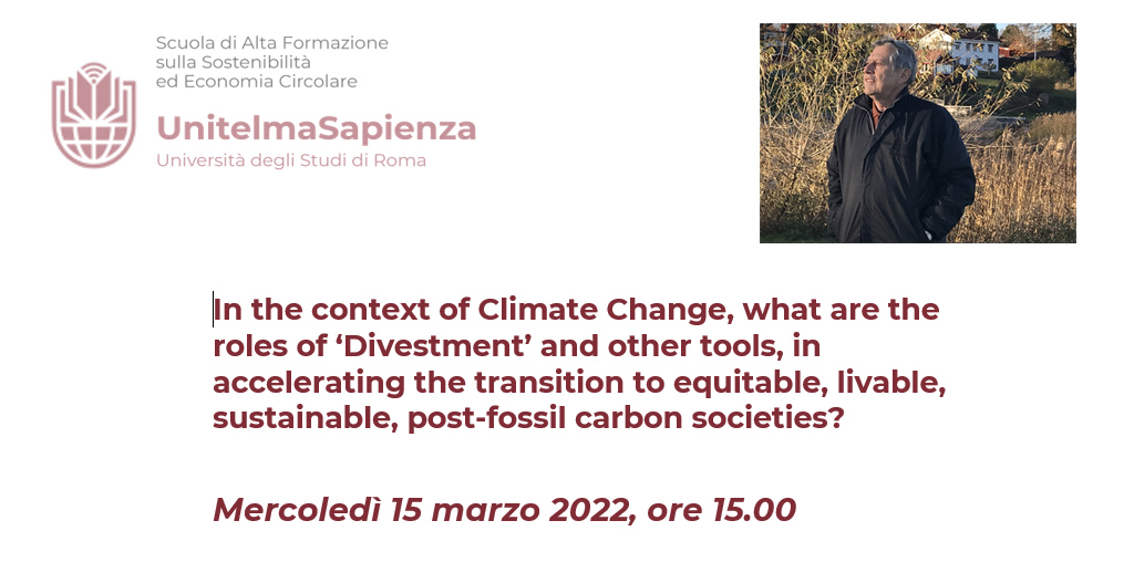 Save the date! Mercoledì 15 marzo 2022, ore 15.00