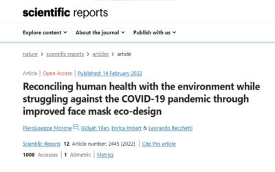 Un nuovo studio valuta l’impatto ambientale dei diversi tipi di mascherine