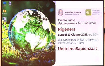 Evento conclusivo del Progetto di Terza Missione RIGENERA