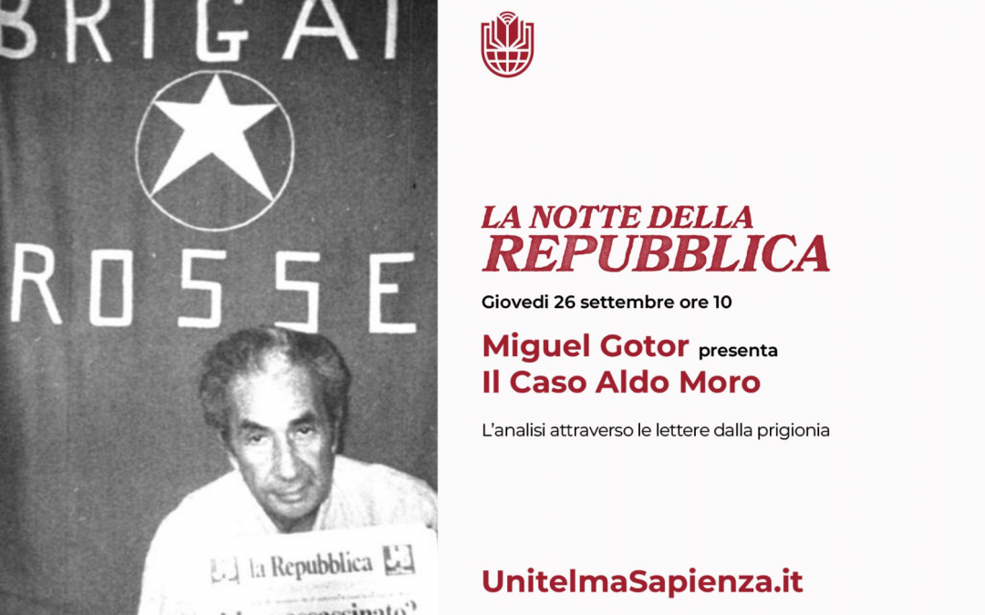 Il “caso Moro” raccontato da Miguel Gotor a UnitelmaSapienza