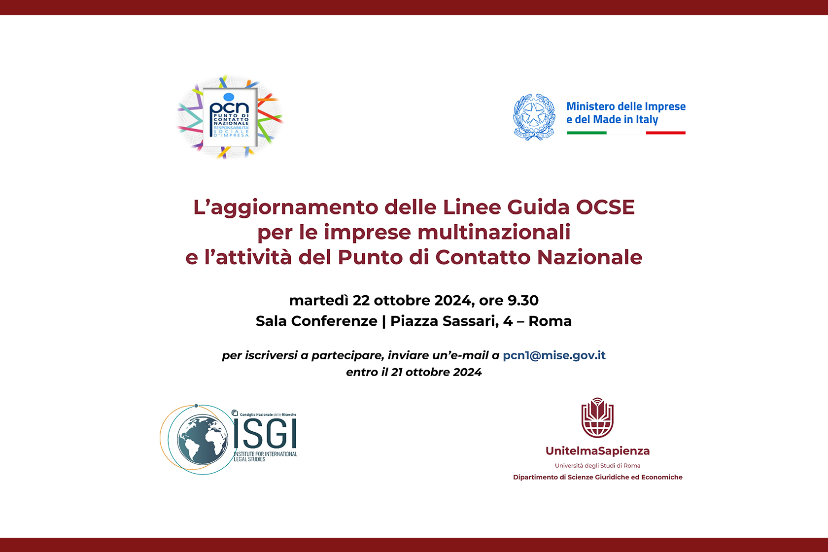 20241022 - Conferenza Linee Guida OCSE & PCN (evento-web)