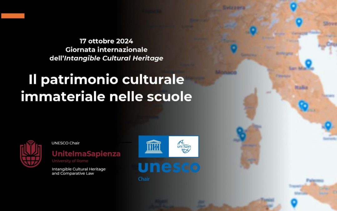 UNESCO: UnitelmaSapienza aderisce alla Giornata Mondiale del Patrimonio Immateriale