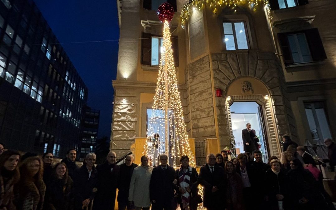 Cerimonia di accensione dell’albero di Natale di UnitelmaSapienza