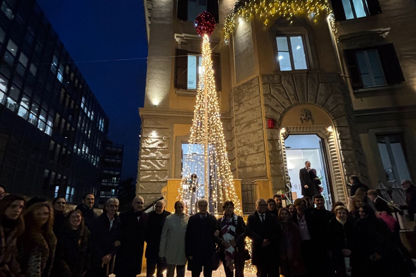 Cerimonia di accensione dell’albero di Natale di UnitelmaSapienza