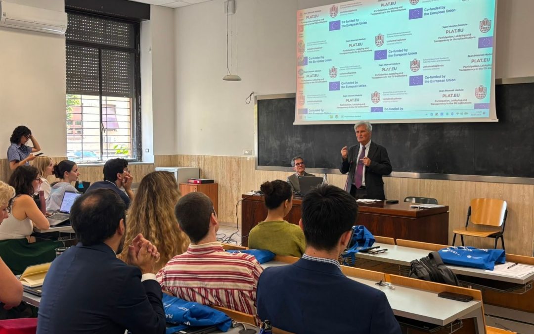 Inaugurata la terza edizione della Summer School on Participation, Lobbying and Transparency in the EU Institutions(PLAT-EU)