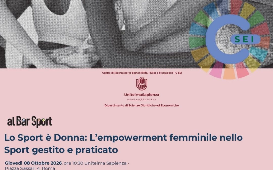 Lo Sport è Donna: L’empowerment femminile nello Sport gestito e praticato
